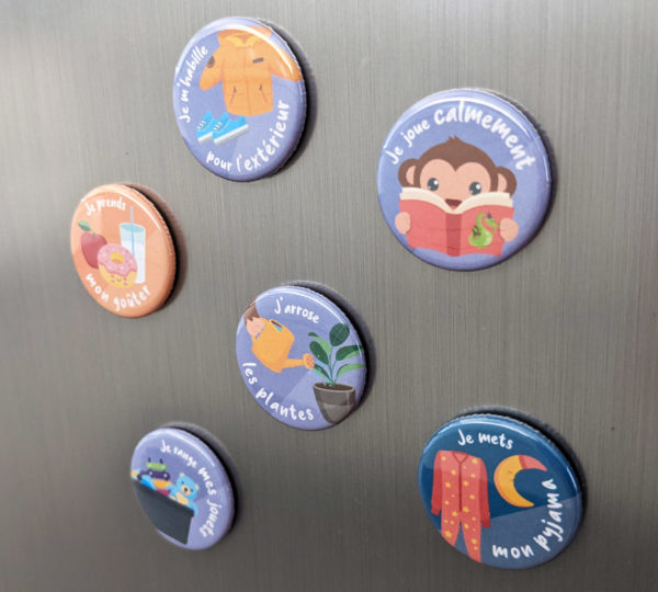 Magnets additionnels pour tableau de routine