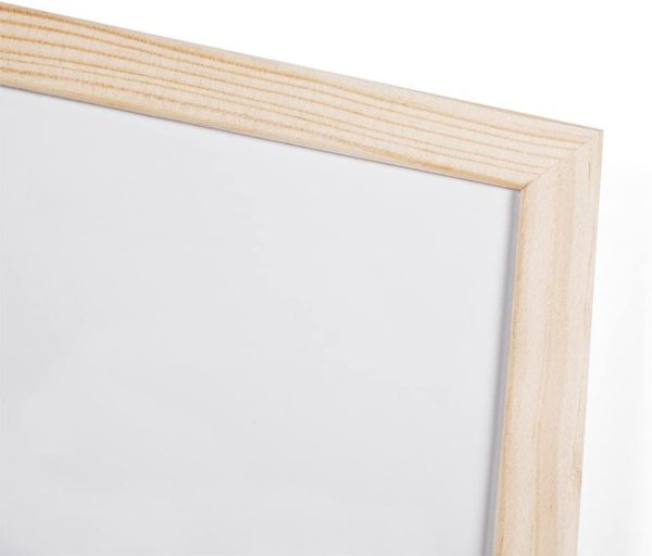 Tableau blanc magnétique cadre bois