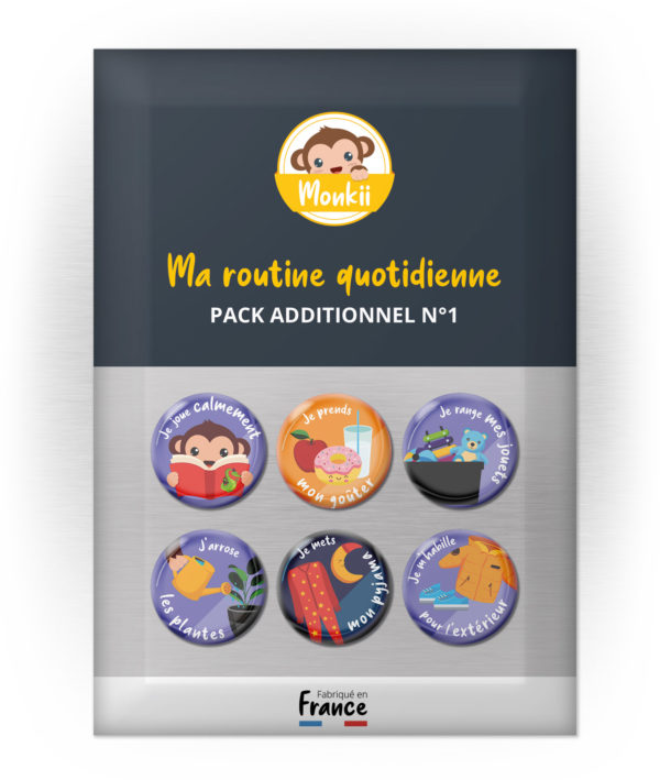 Magnets pour routine quotidienne enfants - Pack additionnel routine n°1