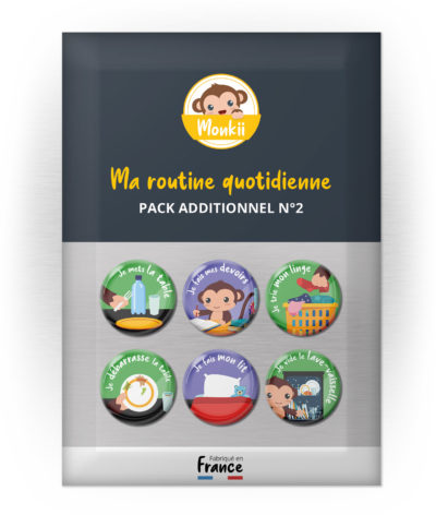 Magnets responsabilités pour routine quotidienne - Pack additionnel routine n°2