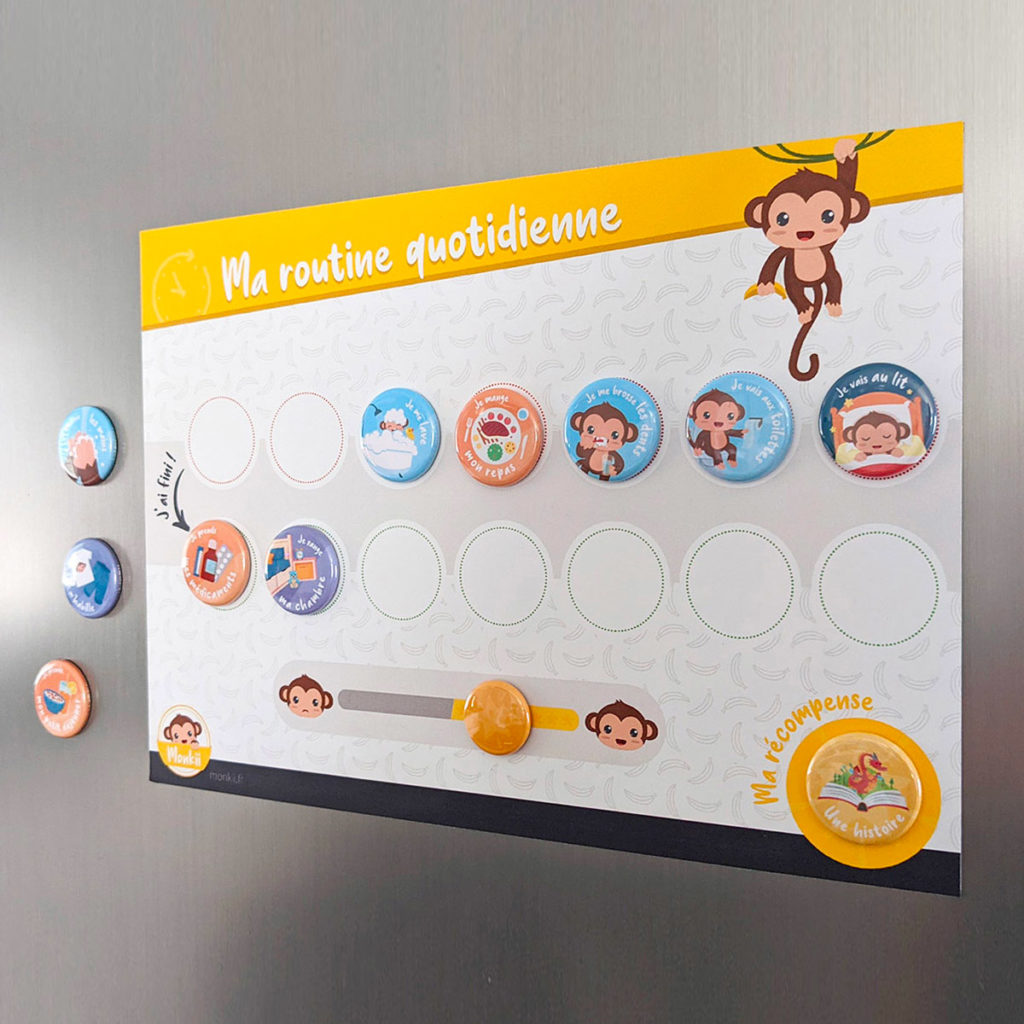 Outils de motivation ludiques pour enfants - Monkii